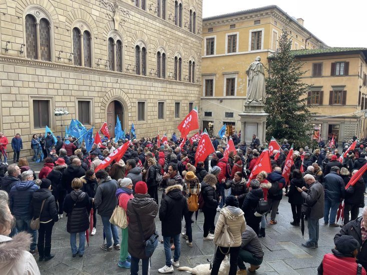 Sciopero Siena  Cgil-Uil 